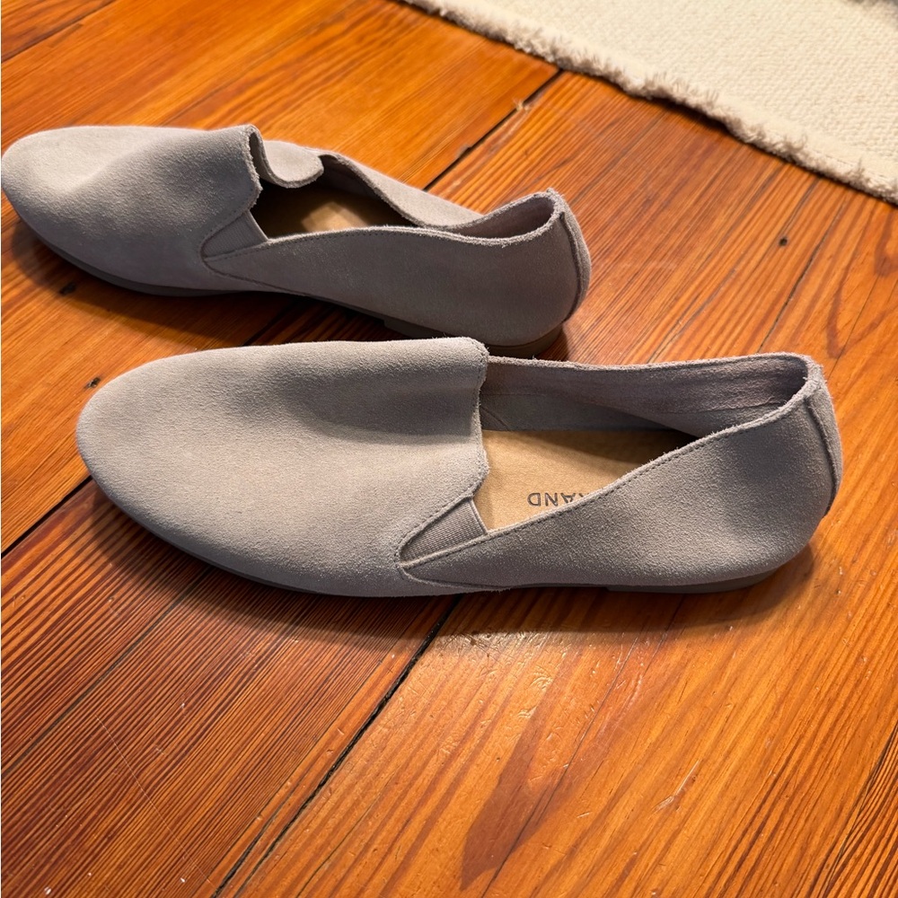 Lucky Brand women Suede Slip-On Loafers - Taupe Gray - Picture 2 of 7
